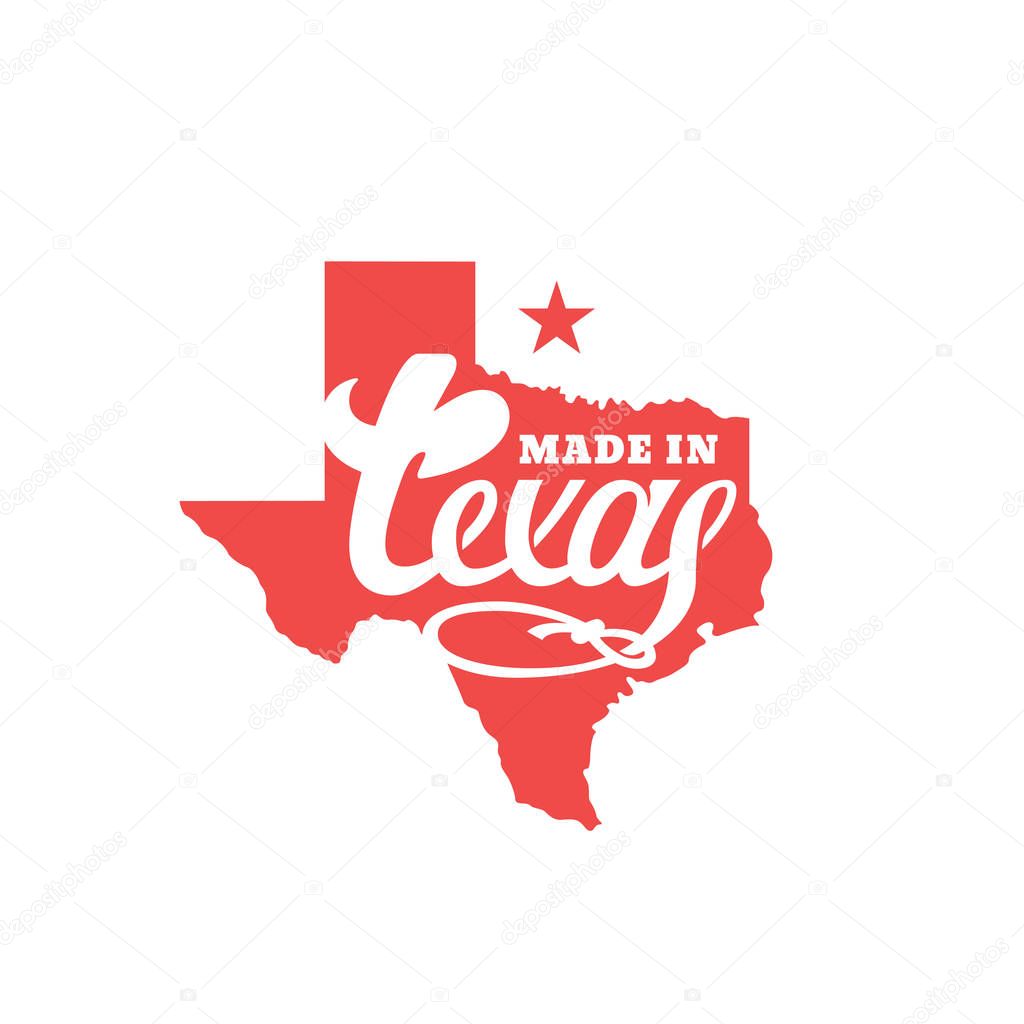 Texas lettering