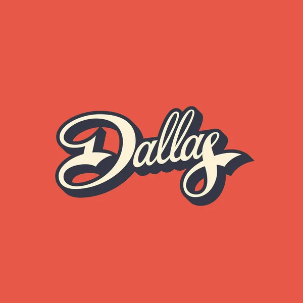 Letras Dallas — Vector de stock