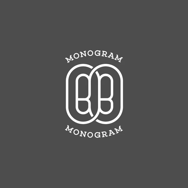 Monogram bb — Wektor stockowy