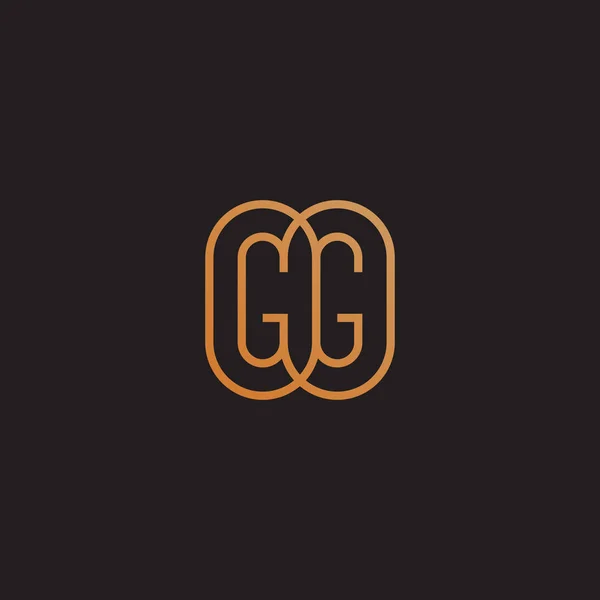 Monogram gg — Stock vektor