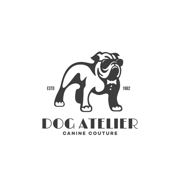 Logotipo Bulldog — Vector de stock