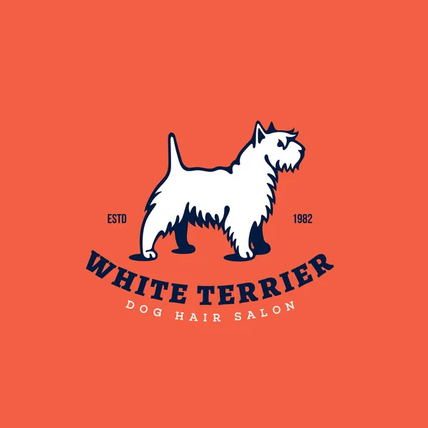 Logo Terrier — Vector de stock