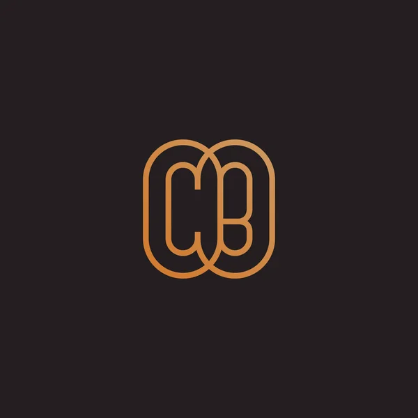 Monogram Cb — Stok Vektör