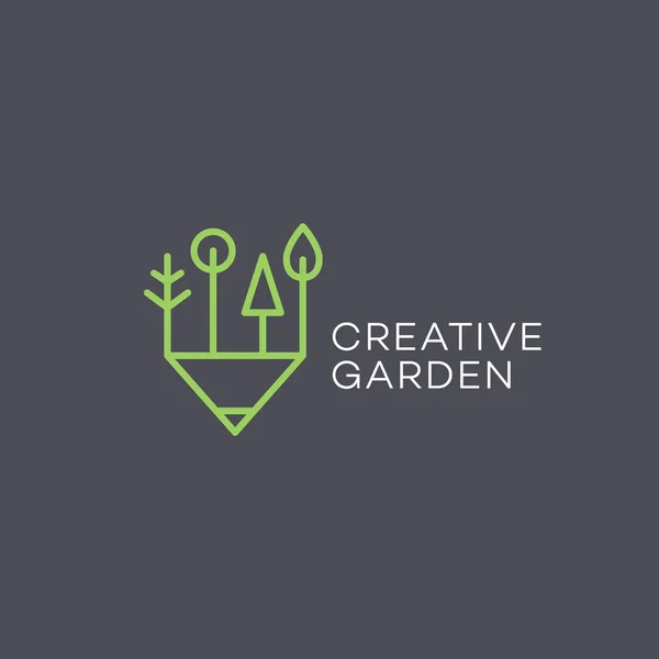 Creative garden logo — Stock Vector