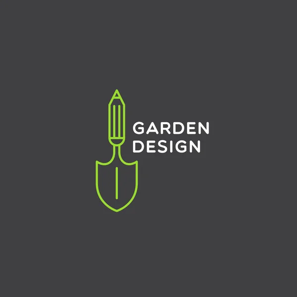 Garden design logo — Stock Vector