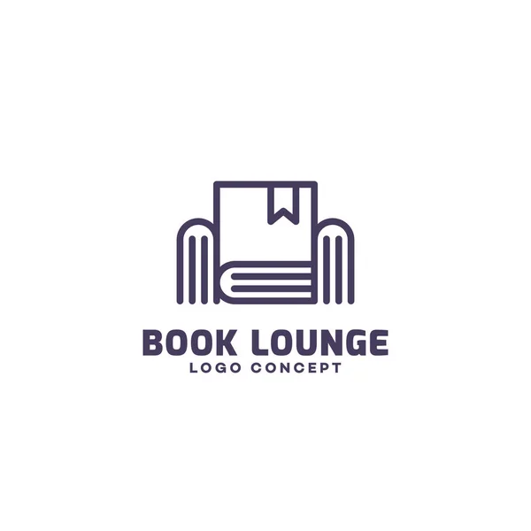 Reservar logo lounge — Vector de stock