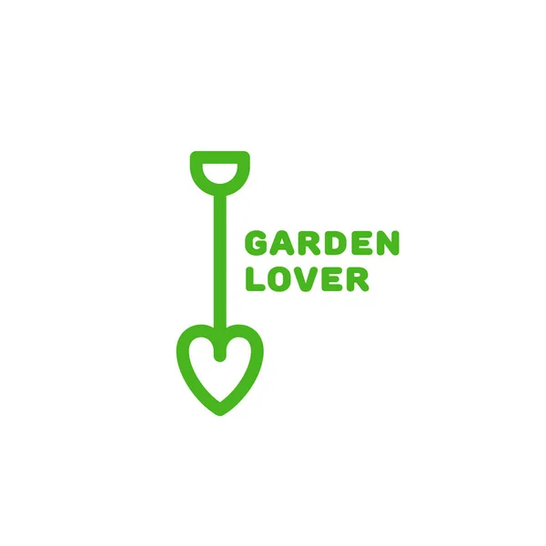 Logo amoureux du jardin — Image vectorielle