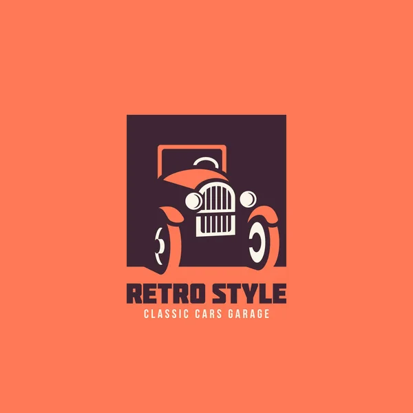 Logo classic car — Vector de stock