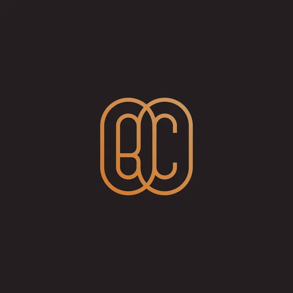 Monogram Bc — Stok Vektör