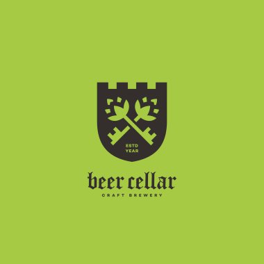 Beer cellar logo clipart