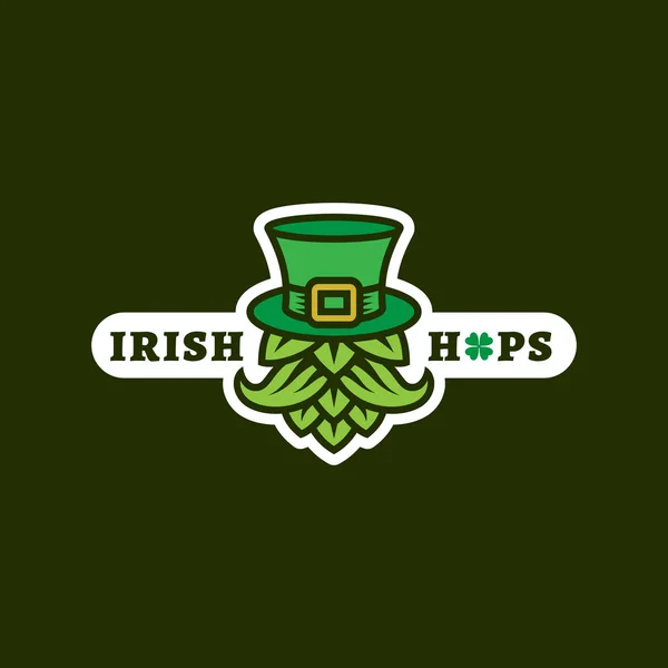 爱尔兰啤酒花标志 — 图库矢量图片