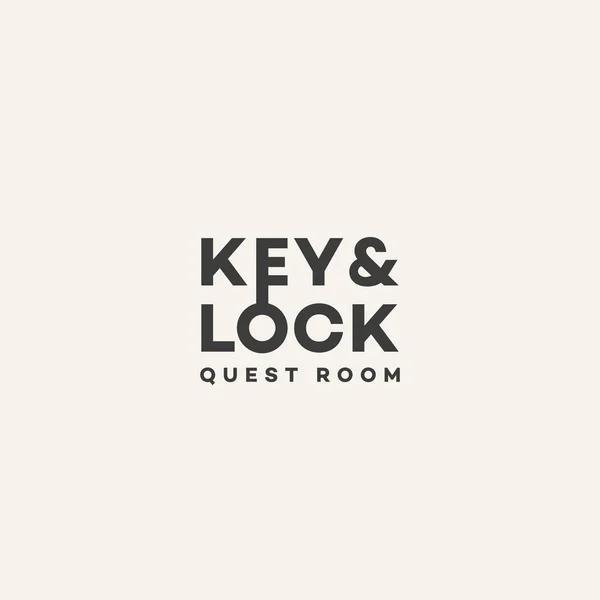 Key and lock logo — Stock Illustration Key and lock logo Vector Graphics