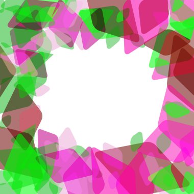 Soyut geometrik kartı banner şablon rhombus ve parlak dekoratif çağdaş elemanları. Lila Pembe kahverengi kestane rengi yeşil geometrik baskı, etnik hipster trendy zemin. Vektör çizim