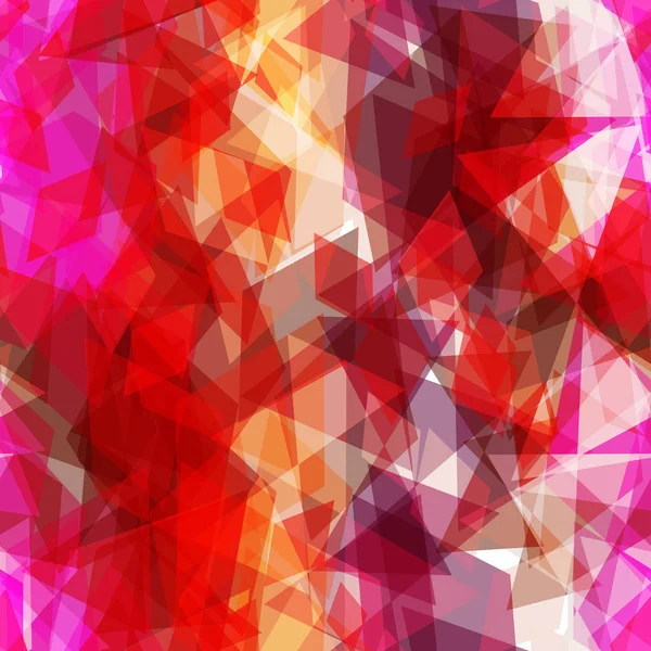 Абстрактный Геометрический Узор Ромбом Блестящими Декоративными Элементами Розовый Оранжевый Красный — стоковый вектор