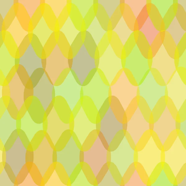 Abstraktní Geometrické Bezešvé Vzor Kosočtverec Squama Dekorativní Moderních Prvků Žluté — Stockový vektor