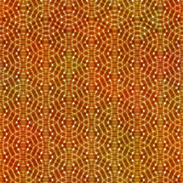 Anillos Abstractos Motivo Redondo Fondo Geométrico Vintage Rojo Marrón Naranja — Vector de stock