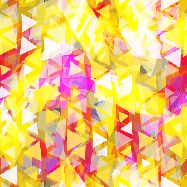 明るい色の菱形と抽象的なヒップスター シームレス パターン サイト ブログ 生地黄紫ピンク色の幾何学的な背景は ベクトル図 — ストックベクタ