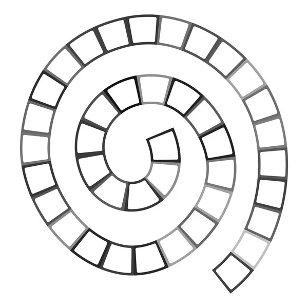 Astratto Labirinto Spirale Futuristica Modello Modello Giochi Bambini Quadrati Bianchi — Vettoriale Stock