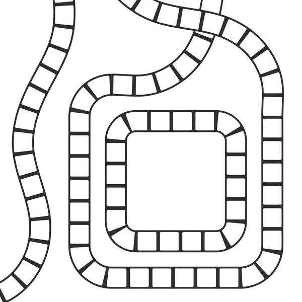 Abstracte Futuristisch Doolhof Vierkante Patroon Sjabloon Voor Spelletjes Voor Kinderen — Stockvector