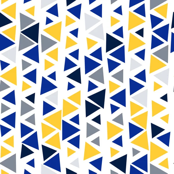 Padrão Sem Costura Triangular Fundo Abstrato Geométrico Para Site Blog — Vetor de Stock