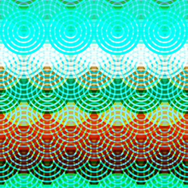 Círculos Patrones Brillantes Coloridos Estampado Azul Verde Clarete Marrón Telón — Archivo Imágenes Vectoriales