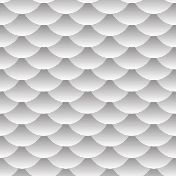 Naadloze Patroon Abstract Schalen Eenvoudige Achtergrond Met Cirkel Patroon Wit — Stockvector