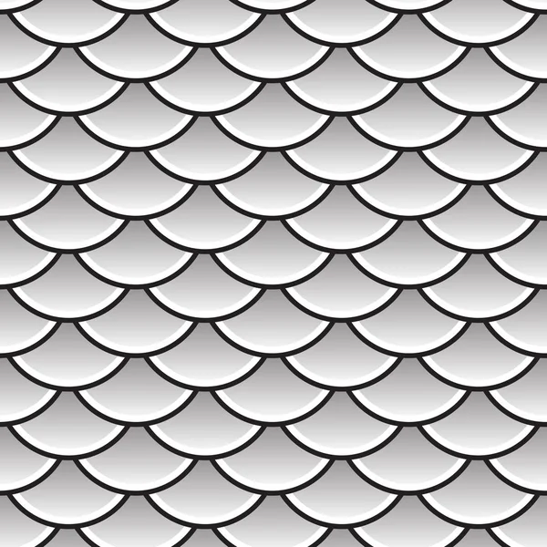 Seamless Pattern Abstract Scales Simple Background Circle Pattern White Grey — Stock Vector