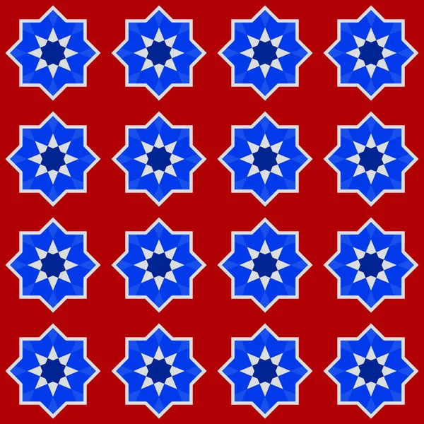 Marocká Vzor Bezešvé Maroko Patchwork Mozaika Tradiční Lidové Geometrický Ornament — Stockový vektor