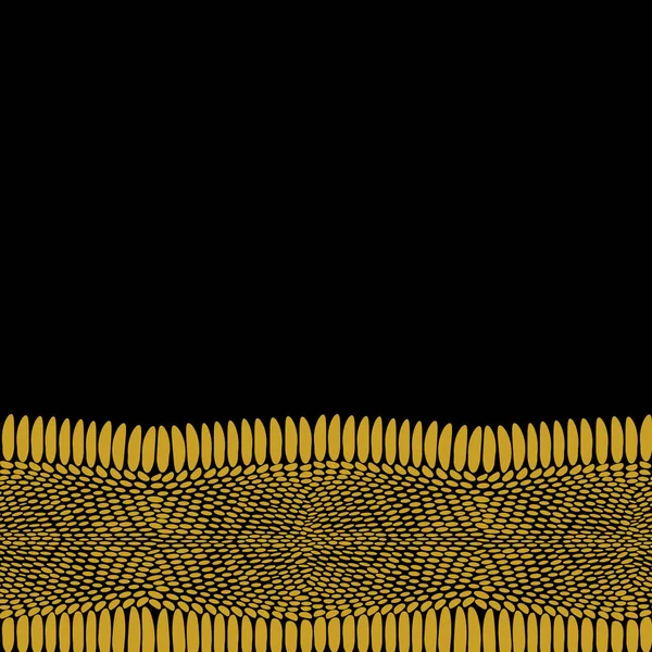 Snake Dragon huid schalen textuur. patroon zwart geel gouden achtergrond. eenvoudige sieraad, kan worden gebruikt voor kaart banner sjabloon. Vector — Stockvector