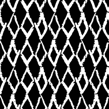 Klasik klasik dikişsiz eşkenli eşkenler grunge pastel boya mürekkebi. Soyut İskandinav tarzı arka plan grunge dokusu tasarla. Mevsimin modası. Hediye paketi kumaşları ve duvar kağıtları için kullanılabilir. Vektör illüstrasyonu