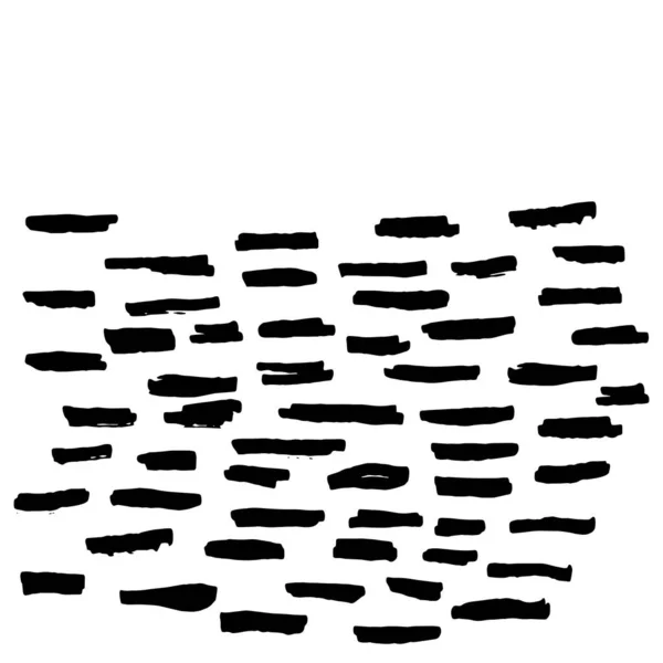 Dessin Bannière Carte Noir Isolé Sur Blanc Lignes Simples Abstraites — Image vectorielle