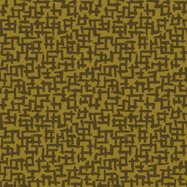 Nahtlose Musterlinien Kreidegitter Design Grau Gelb Senf Abstrakten Einfachen Skandinavischen — Stockvektor
