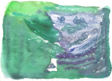 Monotip tekniğinde yeşil mermer suluboya, tasarımın için soyut doku arkaplanı