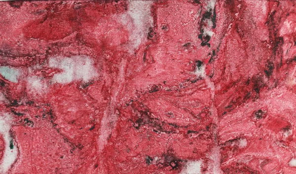 Красная Черная Краска Технике Монотипа Абстрактный Текстурный Фон Иллюстрации Эбру — стоковое фото