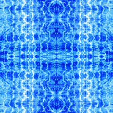 kravat boyası antik direnç-boyama teknikleri. Pamuk kumaş basit motifler, monokromatik renk şemaları, modaya uygun giysiler üzerinde Indigo mavisi dikişsiz desen.