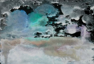 Monotip tekniğinde bej pembe mor eflatun boya, taklit mermer ve granit tasarımınız için soyut doku arkaplanı. Kağıt mermer su yüzeyi tasarımı, eşsiz mermer..