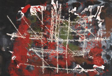 Kabartma oyma çizik dokusu kırmızı beyaz siyah gradyan teknikli suluboya, tasarımın için soyut doku arka planı