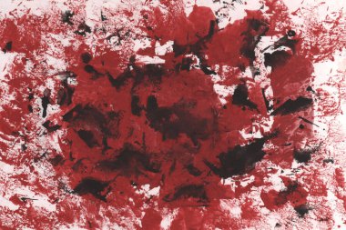 Tek tip teknikli kırmızı bordo siyah boya, taklit mermer ve granit tasarımınız için soyut doku arkaplanı. Kağıt mermer, su yüzeyinin tasarımı, benzersiz tek tip..