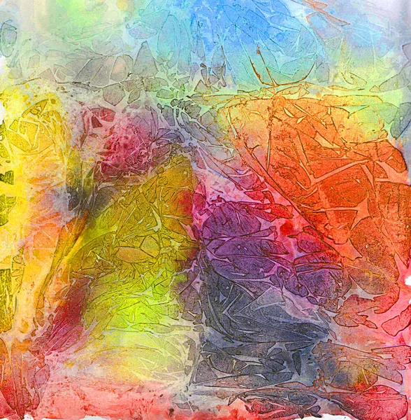 Aquarell Aquarellstruktur Abstrakte Farbflecken Schöner Hintergrund Für Ihren Text Zerknittertes — Stockfoto