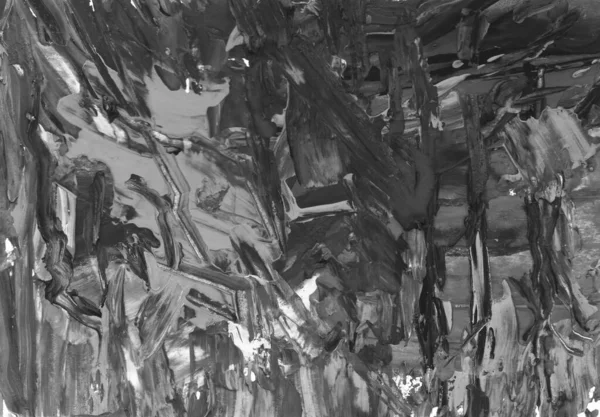 gray black and white gradient, gouache acrylic tempera paint in monotype technique, abstract texture hand drawn background for your design.