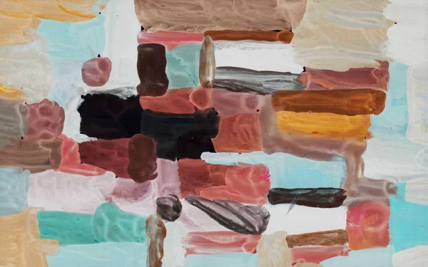 Parlak renkli resim, çağdaş sanat. Gouache akrilik mizaç boyası, soyut doku el çizimi, tasarımınız için gradyan arka plan. mavi kahverengi, gri, bordo, mor, pembe, yeşil, siyah.
