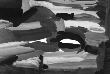 gri siyah ve beyaz gradyan, akrilik boya monotip tekniği, soyut doku tasarımı için arka plan çizimi.