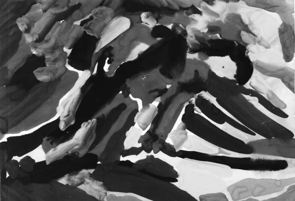 gri siyah ve beyaz gradyan, akrilik boya monotip tekniği, soyut doku tasarımı için arka plan çizimi.