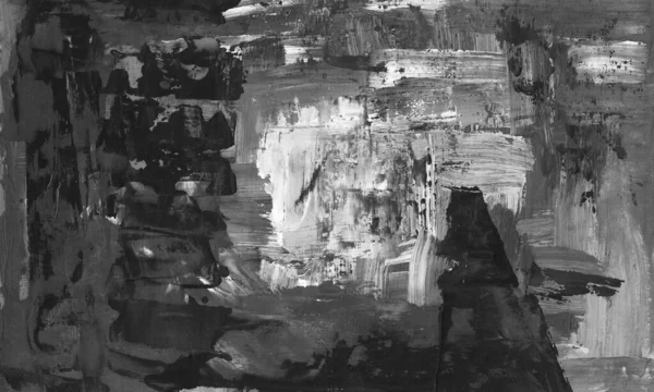 El çizimi Sanat Yazısı Soyut Modern Akrilik Yağlı Boyama. İskandinav tarzı. Soyut Poster, Çağdaş parlak doku boya palet bıçağı fırça darbeleri Siyah Gri Beyaz Poster tekniği