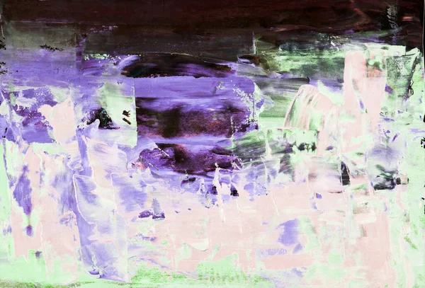 El çizimi Sanat Yazısı Soyut Modern Akrilik Yağlı Boyama. İskandinav tarzı. Soyutlama Posteri, çağdaş parlak doku boya palet bıçağı fırça darbeleri Siyah pembe eflatun