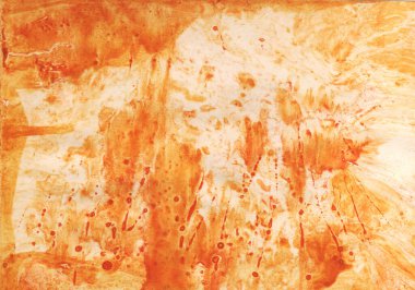 Suluboya lekeleri pembe, kırmızı. Parlak renkli resim, çağdaş sanat. Gouache akrilik mozaik boya, soyut doku el çizimi gradyan arka plan tasarımınız için.