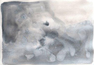 Resim, çağdaş sanat. Gümüş, parıltı, gri siyah ve beyaz gradyan, monotip tekniğinde gouache akrilik boya, tasarımın için soyut doku arka planı çizilmiş el..