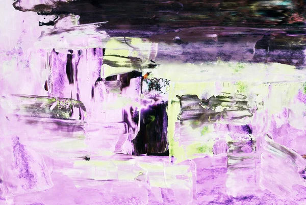 El çizimi Sanat Yazısı Soyut Modern Akrilik Yağlı Boyama. İskandinav tarzı. Soyutlama Posteri, çağdaş parlak doku boya palet bıçağı fırça darbeleri Siyah pembe eflatun