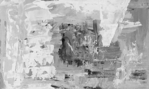 El çizimi Sanat Yazısı Soyut Modern Akrilik Yağlı Boyama. İskandinav tarzı. Soyut Poster, Çağdaş Doku Fırça darbeleri Palet Bıçak Tekniği Siyah Gri Tek Renkli Poster