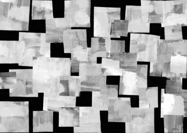 Pintura Arte Moderno Contemporáneo Gradiente Gris Blanco Negro Pintura Acrílica — Foto de Stock
